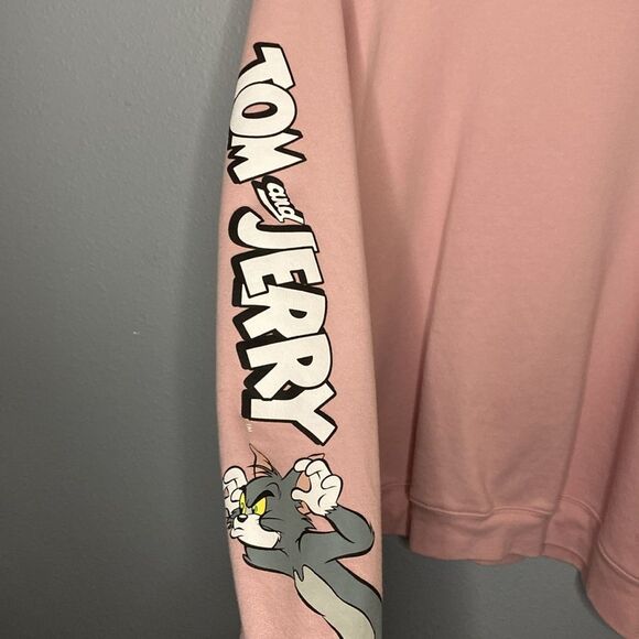 Tom and Jerry Pale Pink Crew Neck Sweatshirt Size 3X - Picture 8 of 8